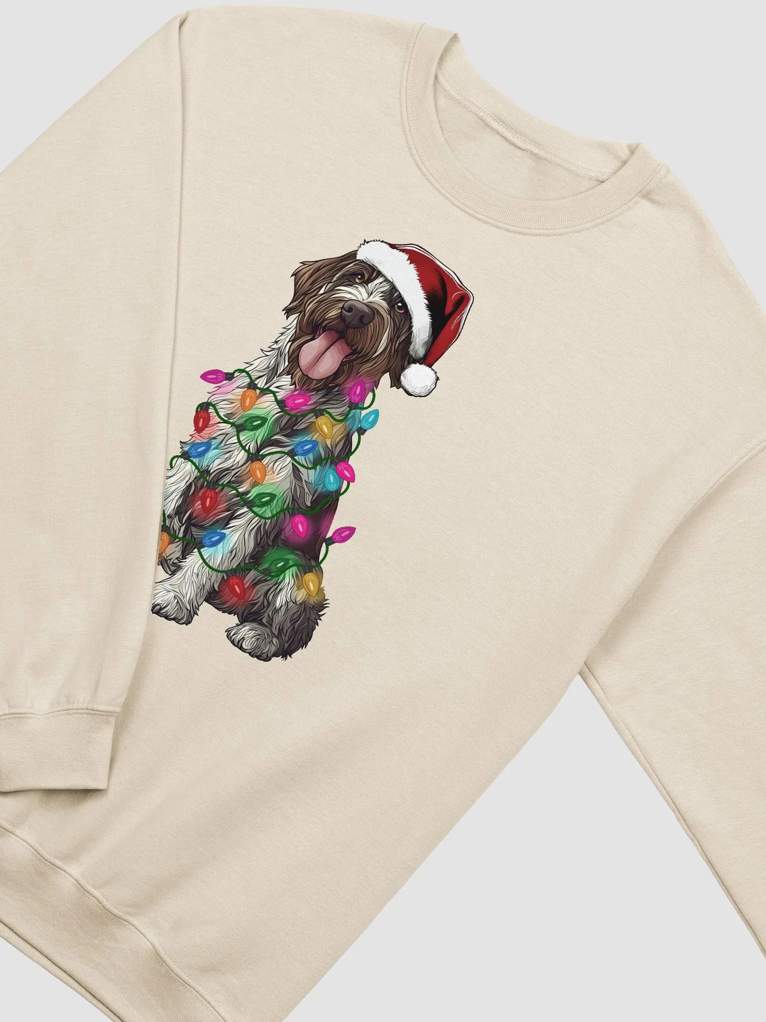 Funny Wirehaired Pointing Griffon(Brown Roan) Christmas Sweatshirt product image (23)
