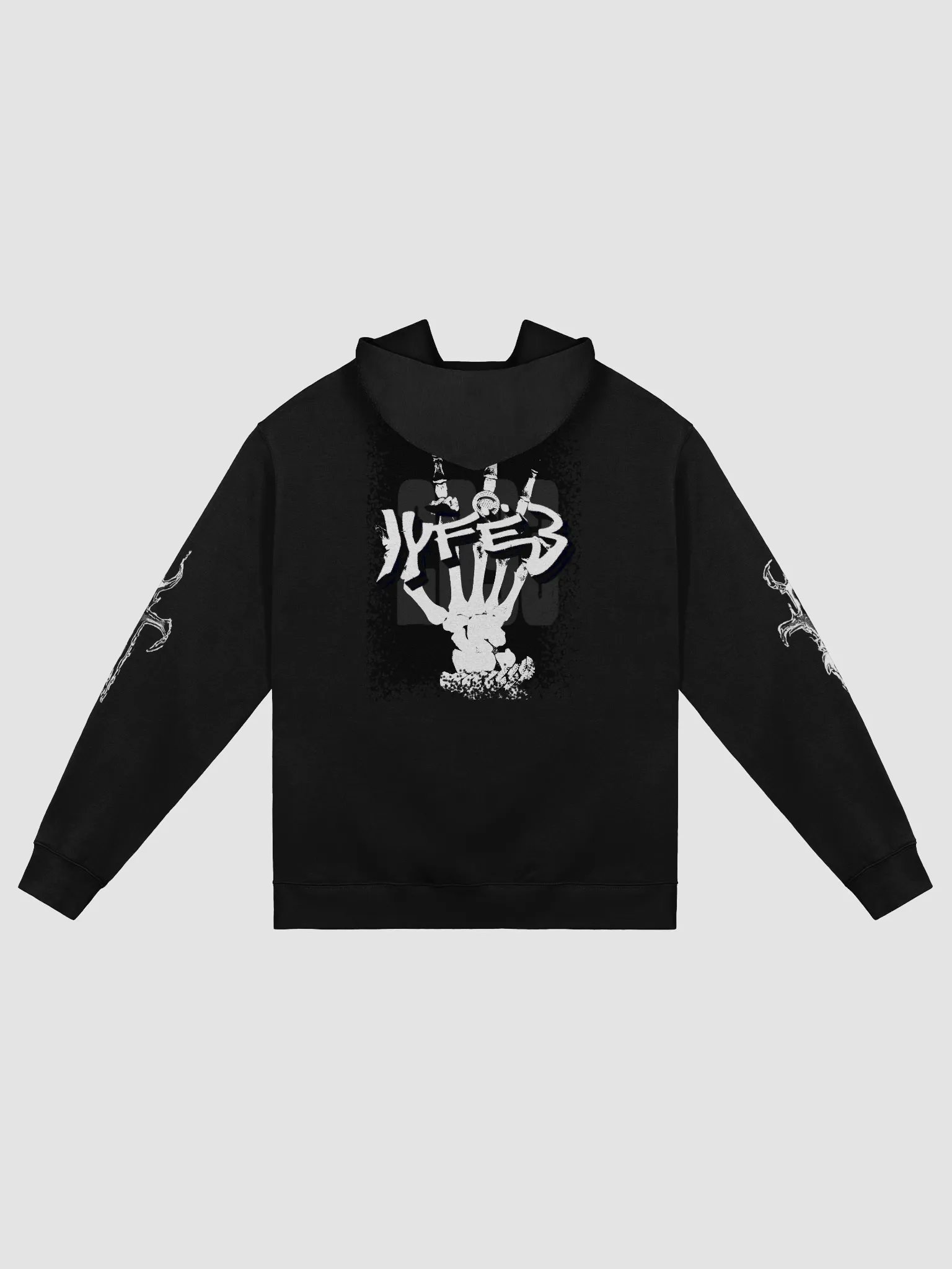 LYFË3 2093 BLACK AND WHITE HOODIE product image (2)
