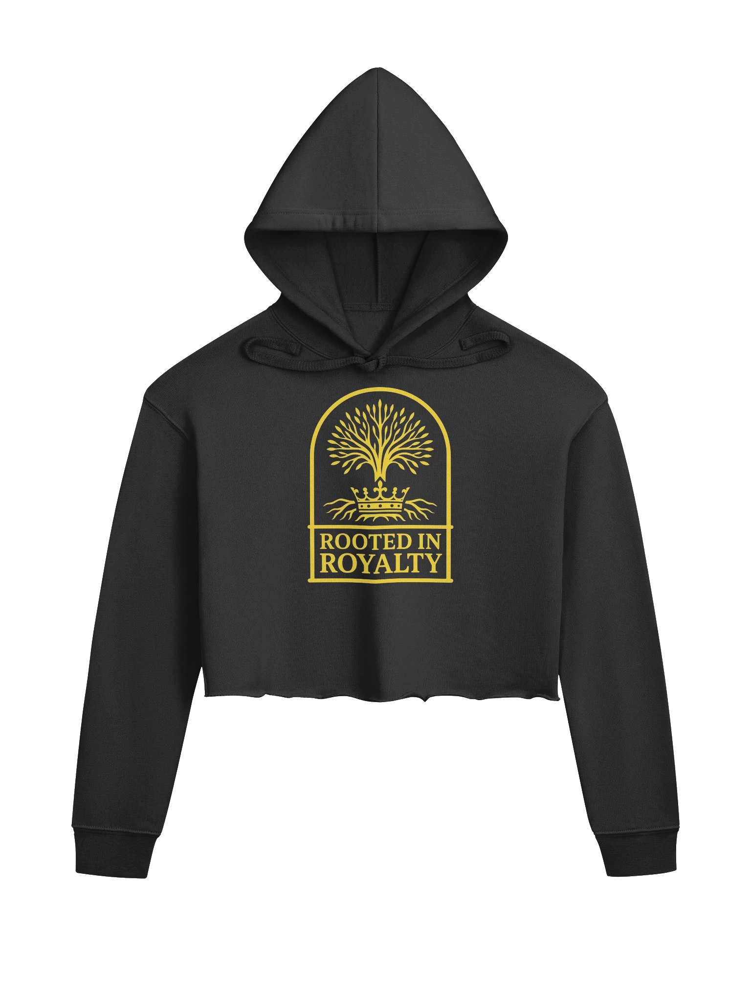 Rooted in Royalty Emblem Cropped Hoodie product image (3)