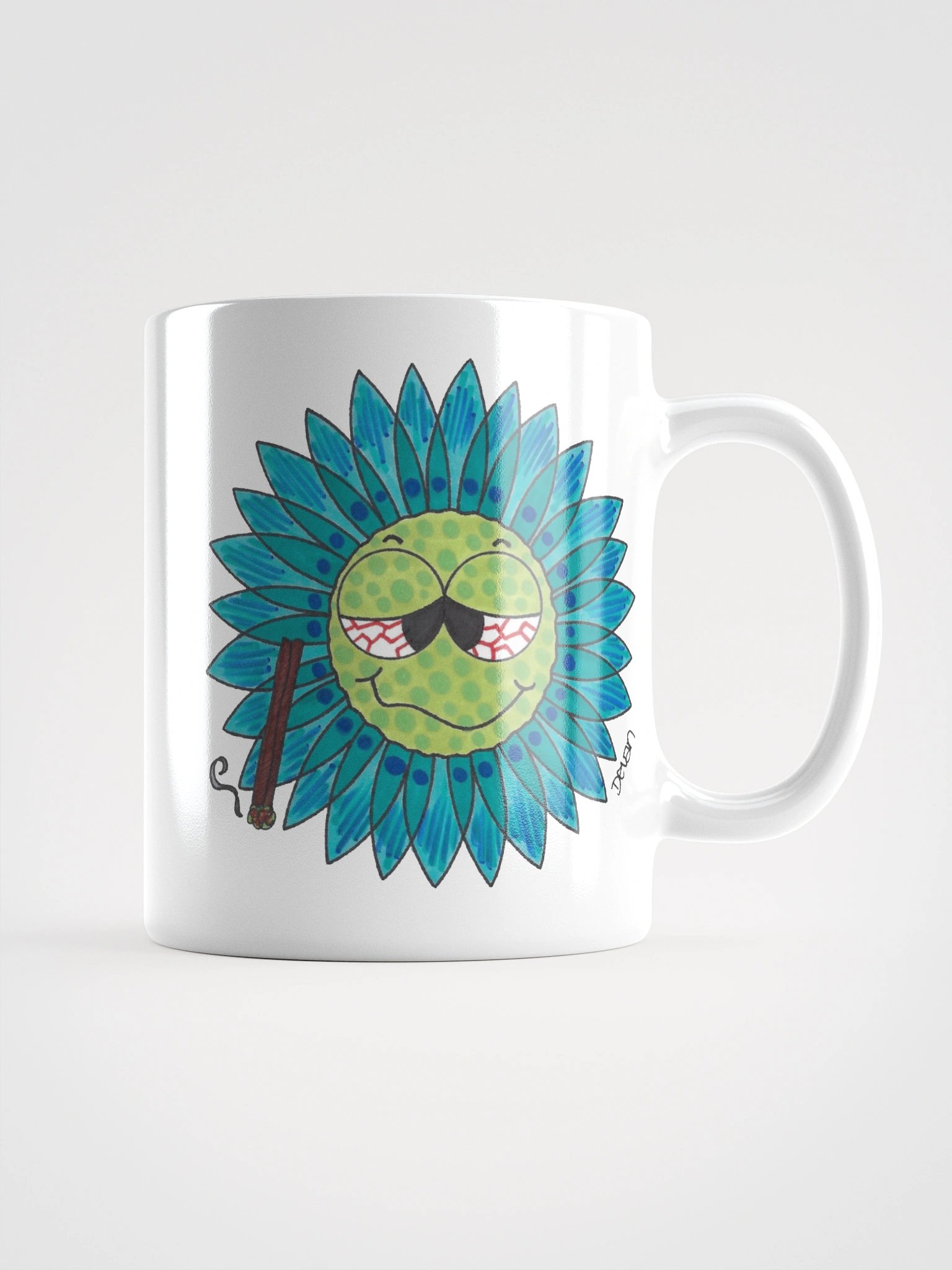 Turquoise Stoner Flower Mug product image (1)