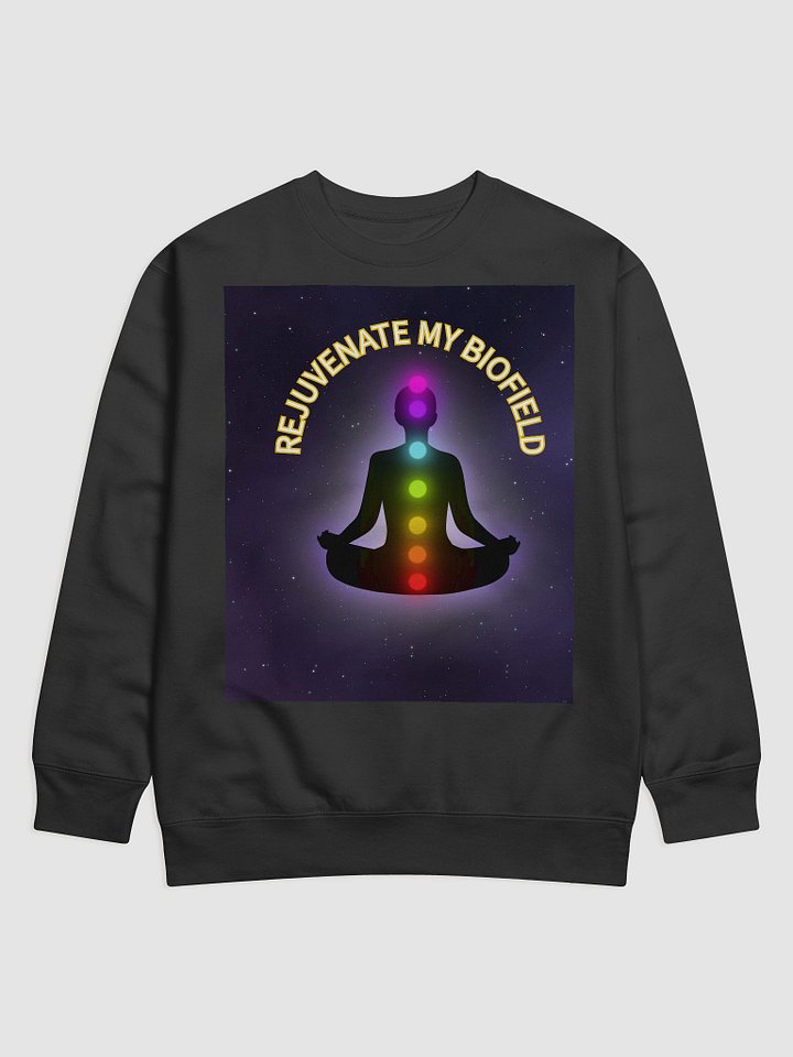 Rejuvenate MY Biofield Black Sweatshirt product image (1)