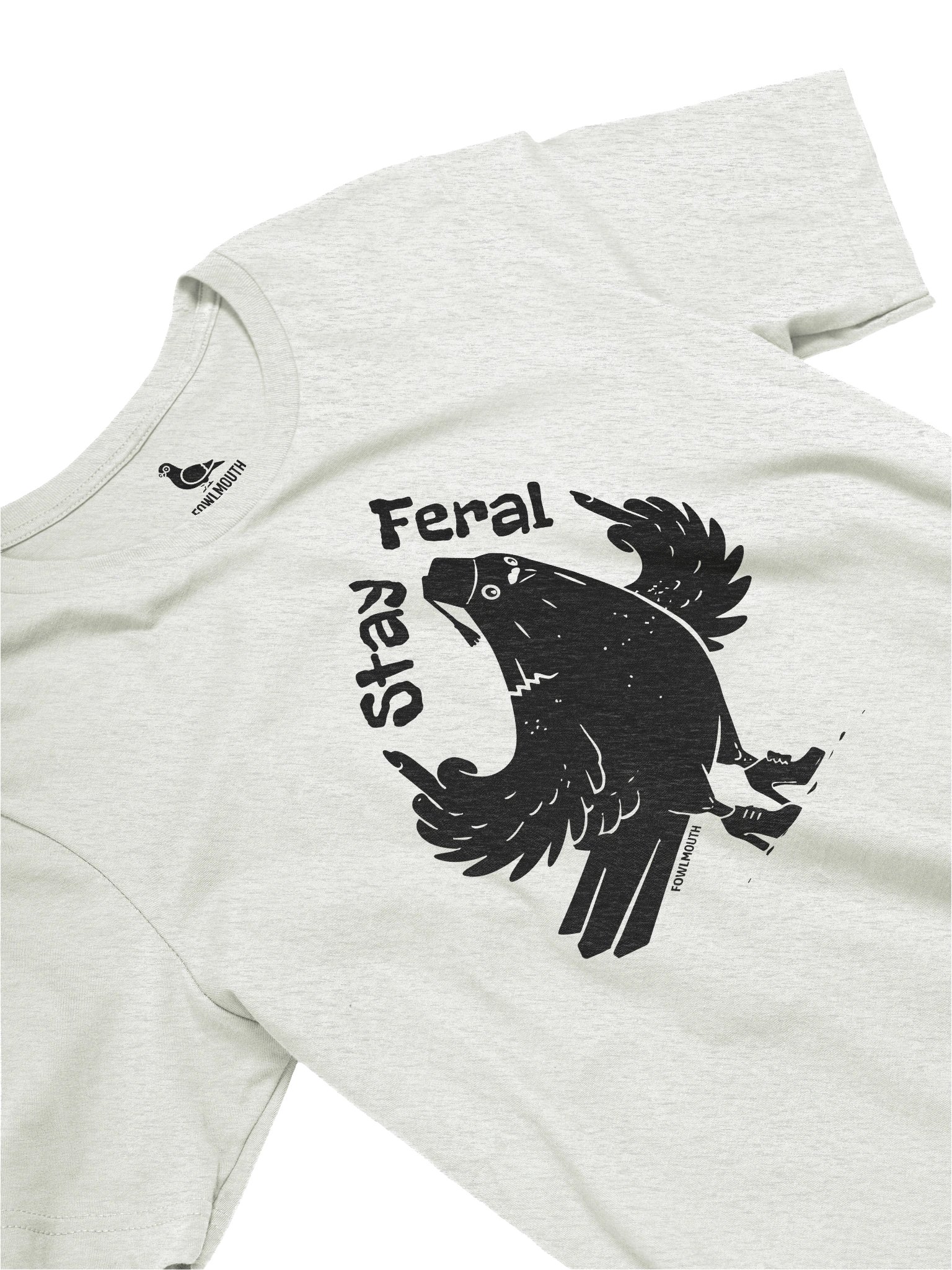 Fowlmouth Stay Feral Pigeon Supersoft T-shirt product image (3)