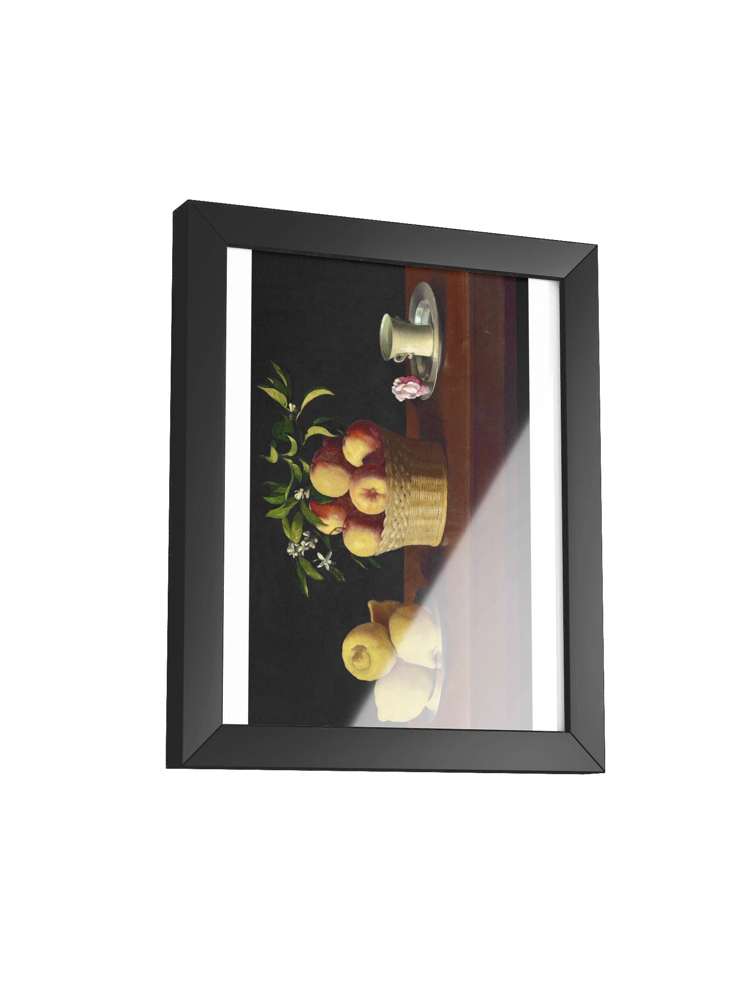 Still Life with Lemons, Oranges and a Rose — Small Framed Matte Poster product image (6)