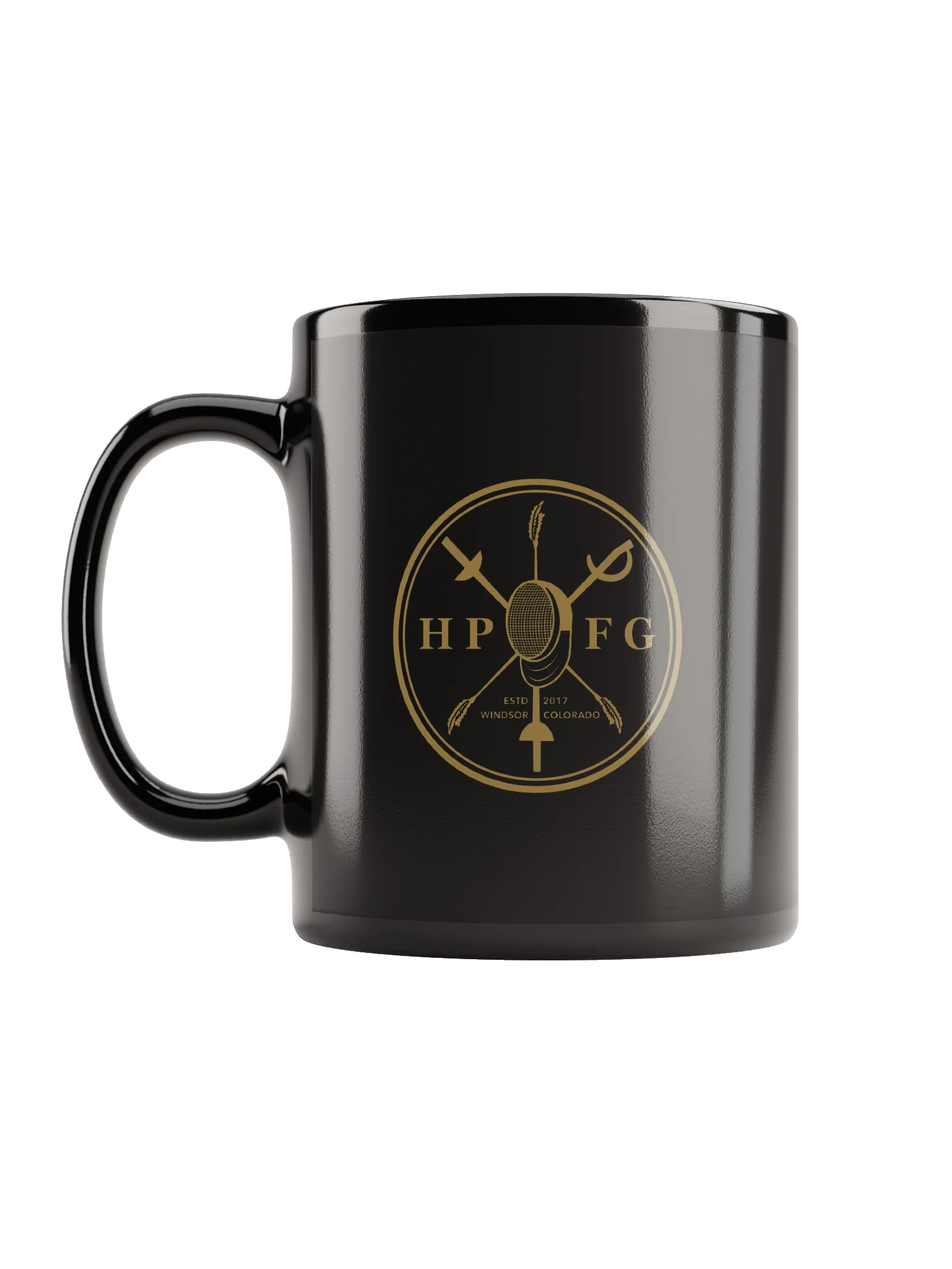 Black High Plains Fencing Guild Emblem Mug product image (1)