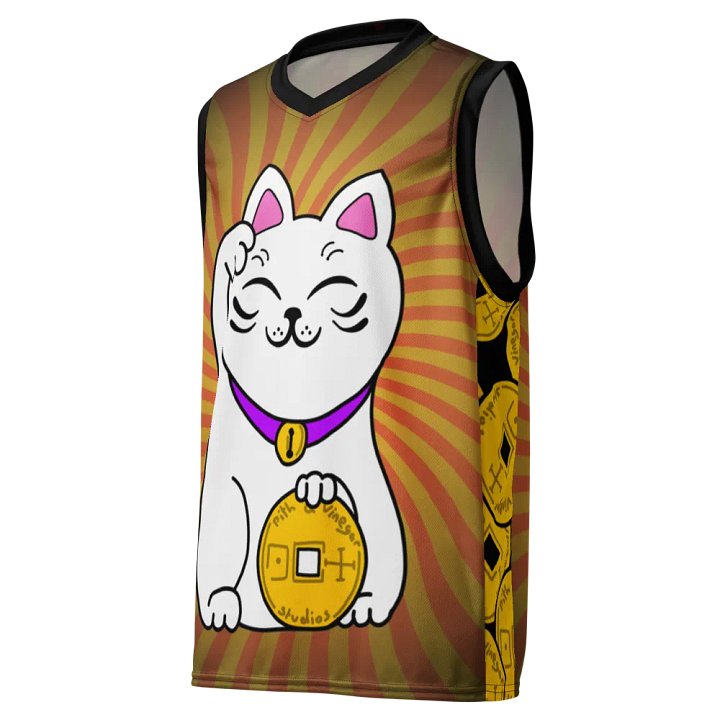 Maneki neko basketball jersey product image (1)