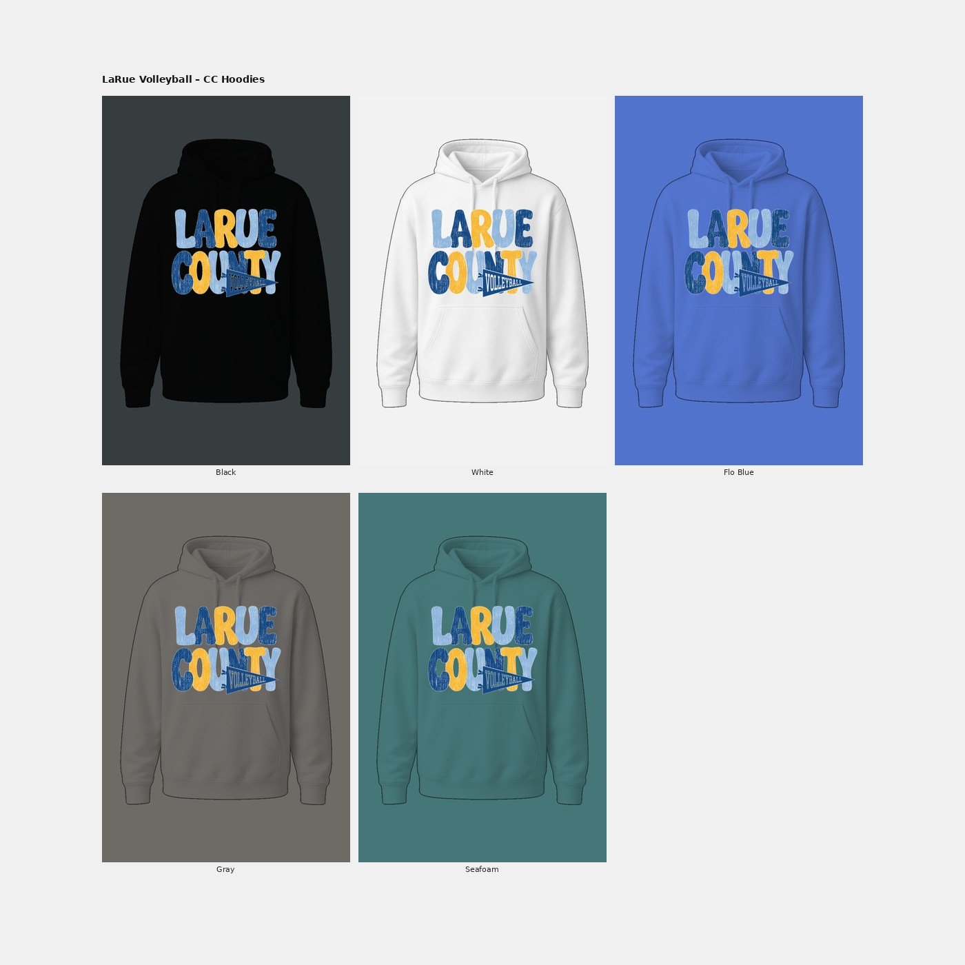 Volleyball Banner Comfort Colors Hoodie product image (2)