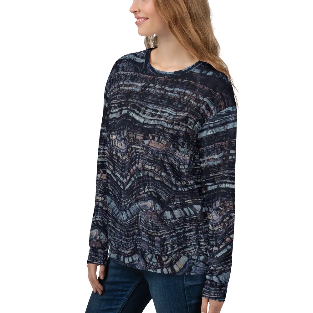 Dark Blue Stone Texture Sweatshirt product image (10)