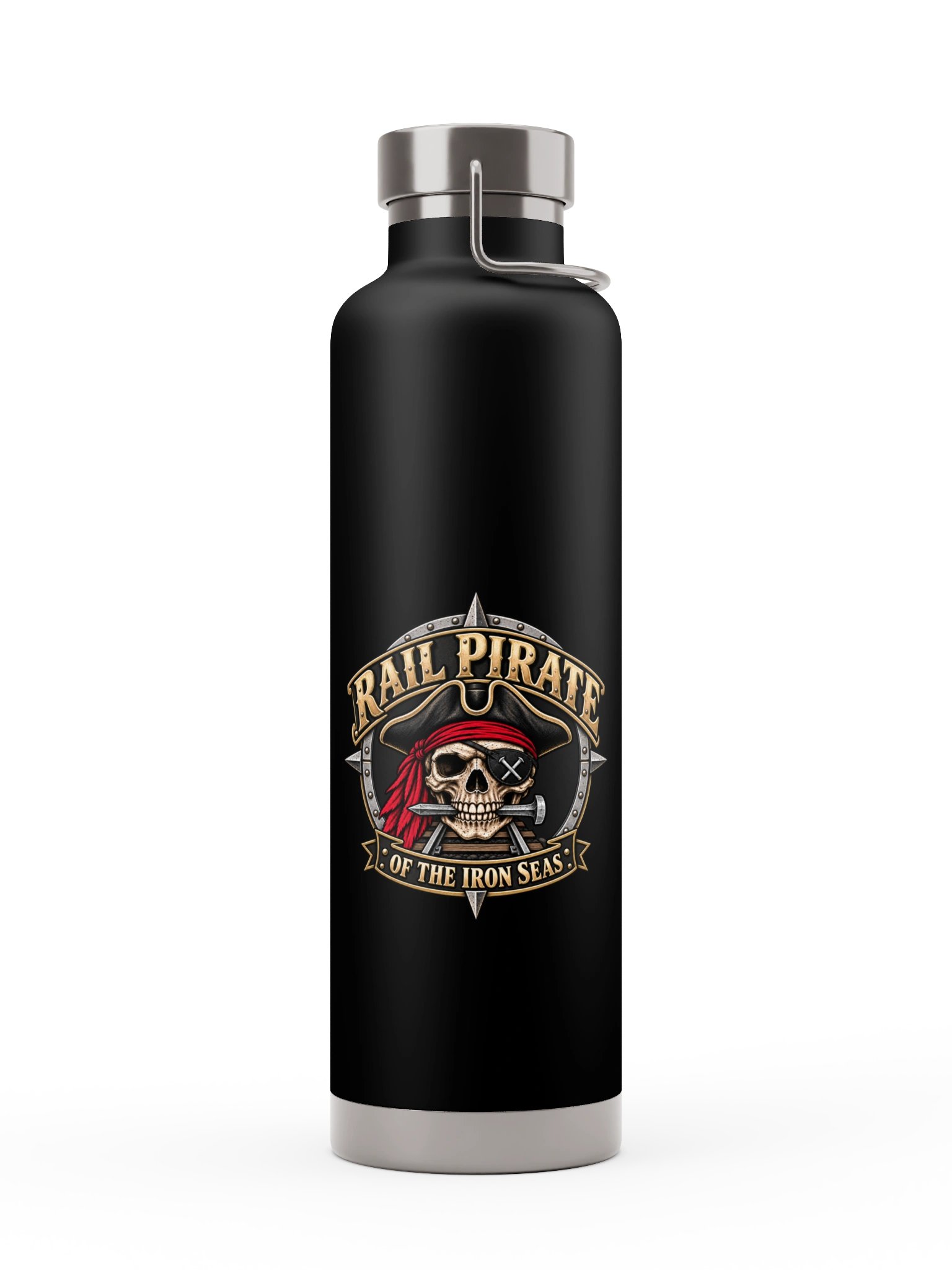 Rail Pirate™ Compass Crest Insulated Bottle product image (1)