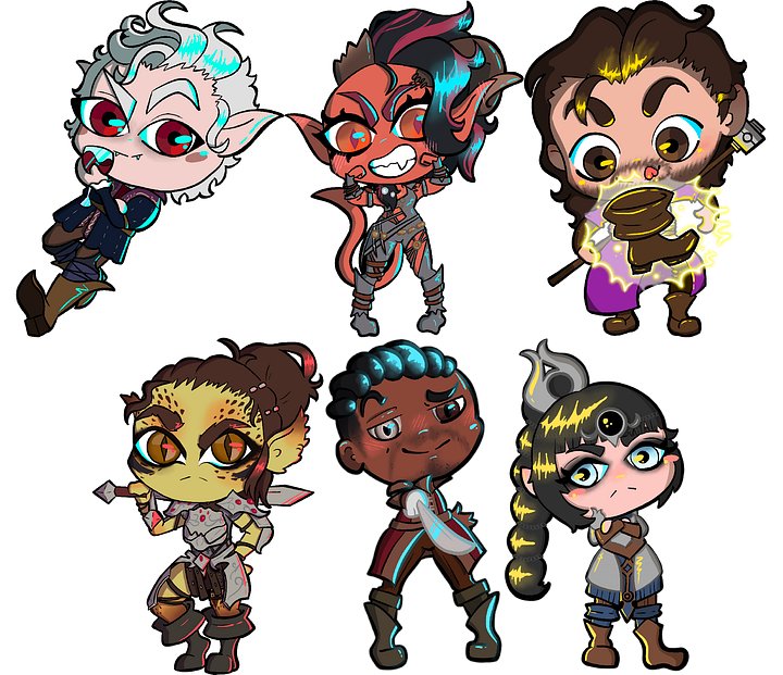 BG3 Mystery Sticker Packs product image (1)