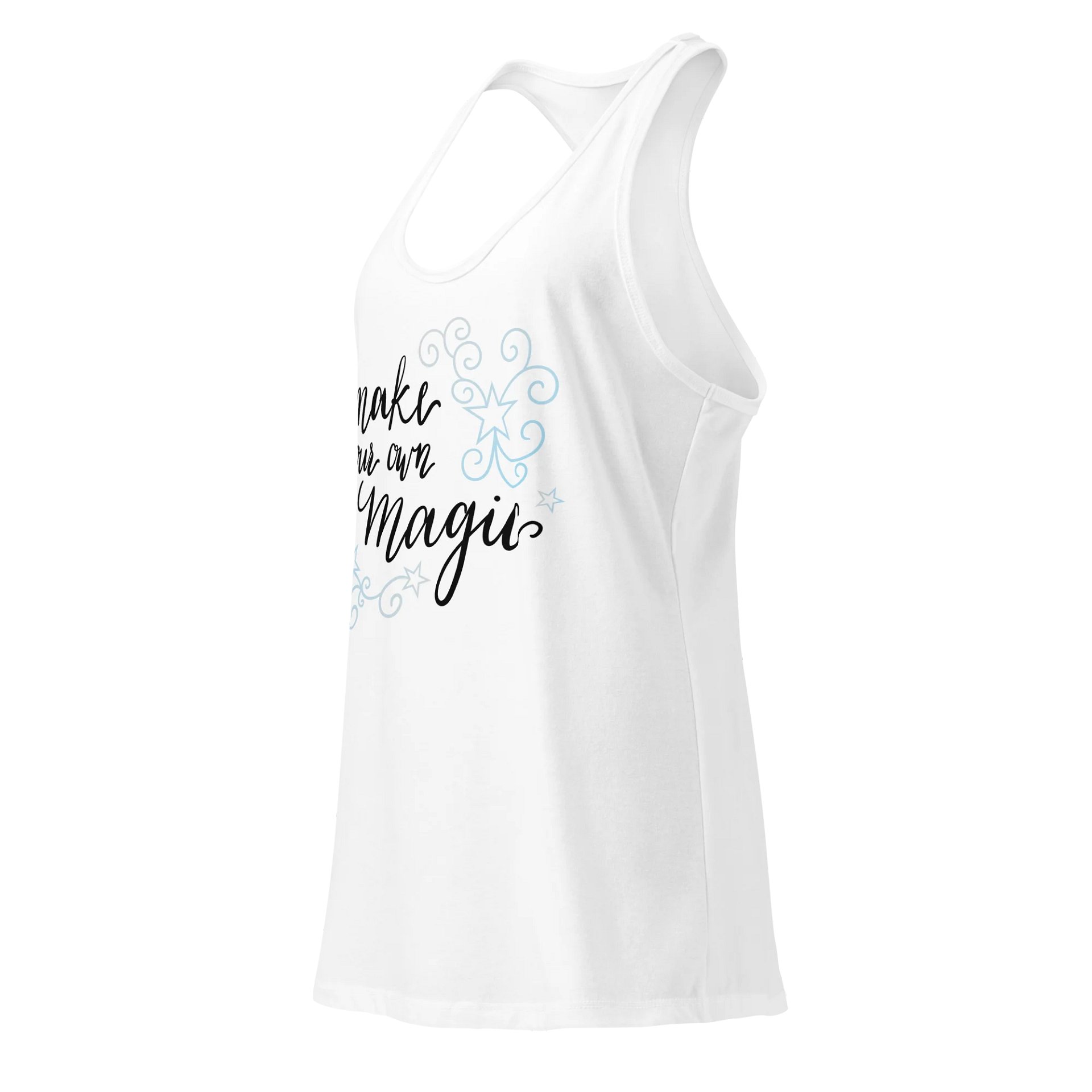 Make Your Own Magic Racerback Tank Blue product image (23)