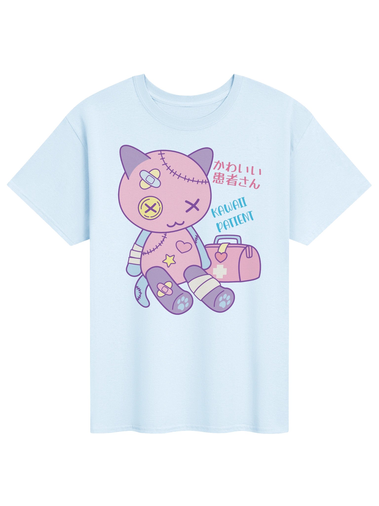 Kawaii Patient Toy Cat - Unisex Adult Heavyweight T-shirt product image (1)
