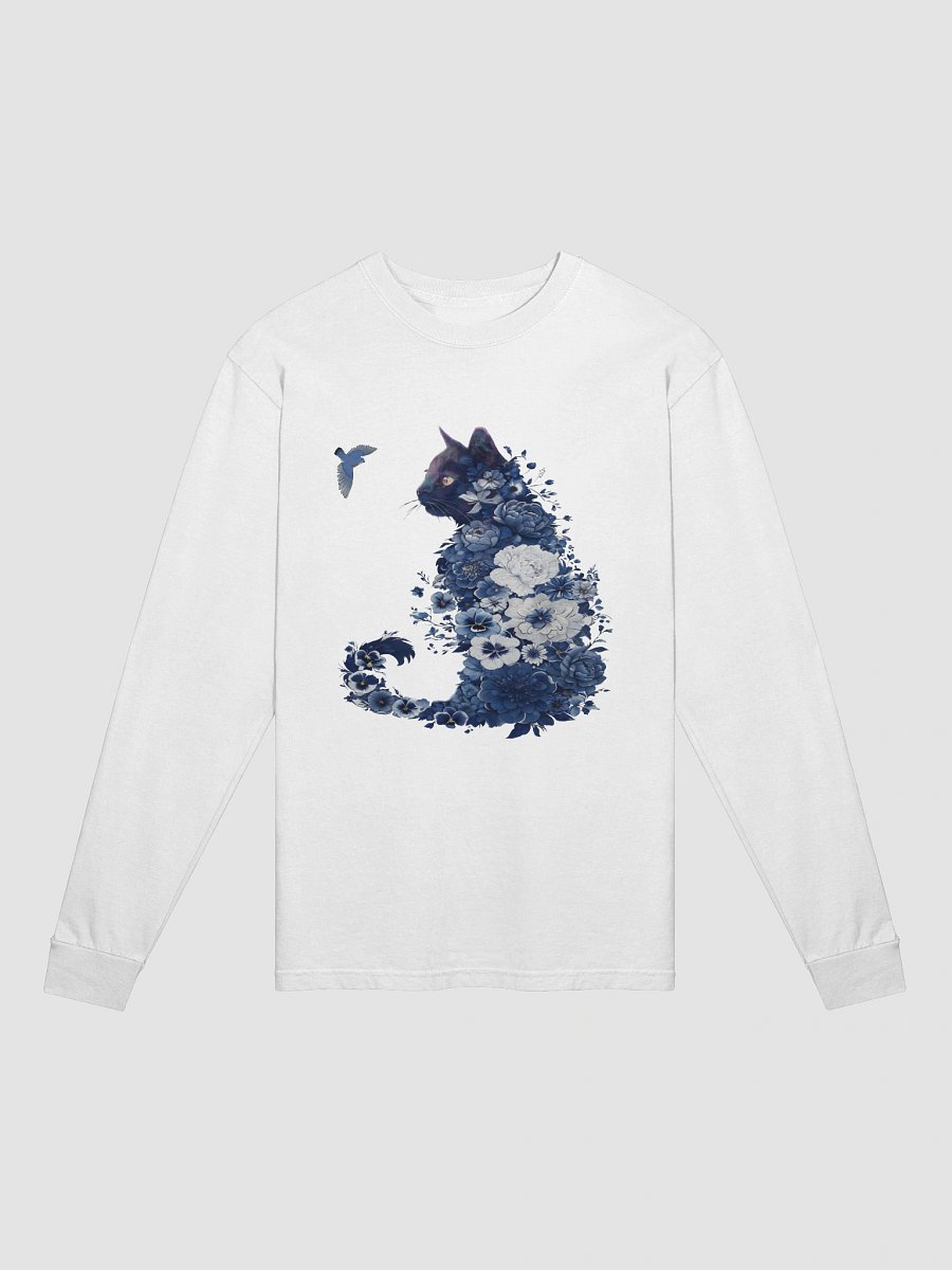 Cat Shirt Wildflower Cat TShirt | Flower Cat Silhouette | Cute Cat with Flowers Tee | Cat Mom Gift product image (2)