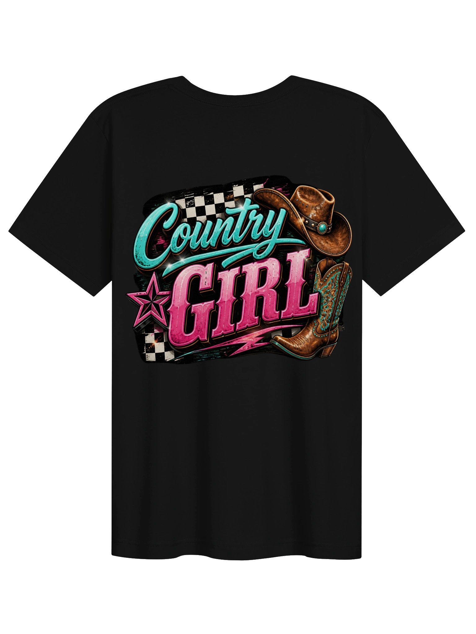 Country Girl Cowgirl — Western Graphic Tee product image (2)
