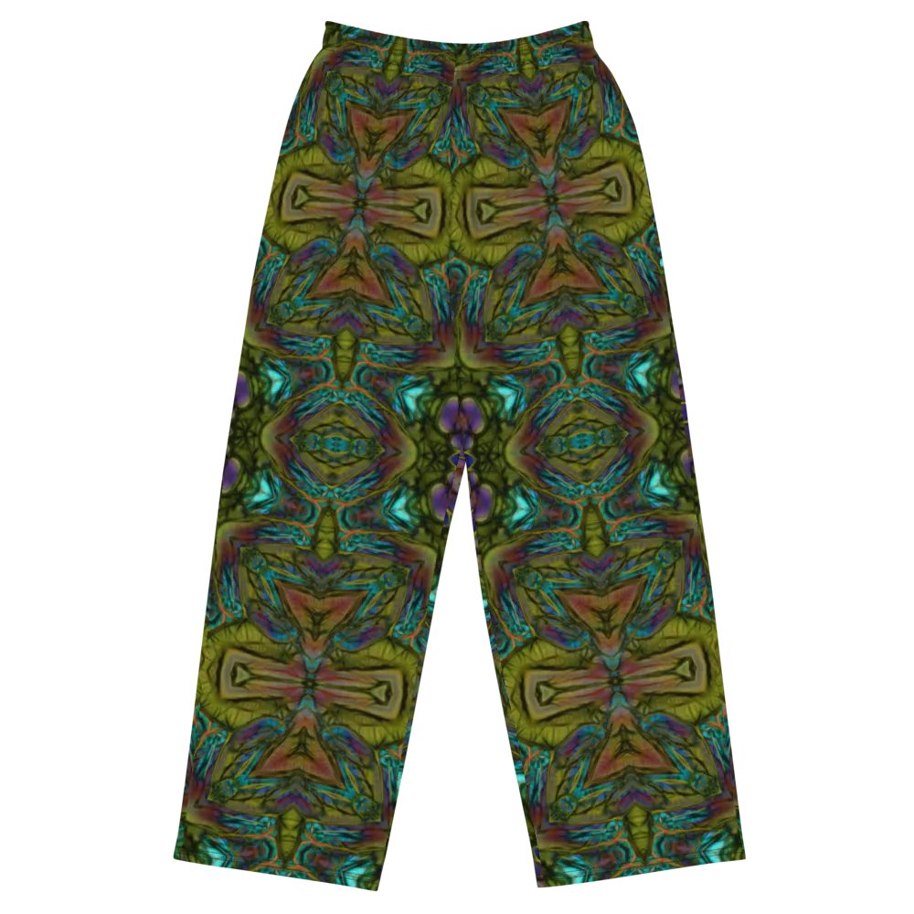 Green Kaleidoscope Wideleg Pants product image (2)
