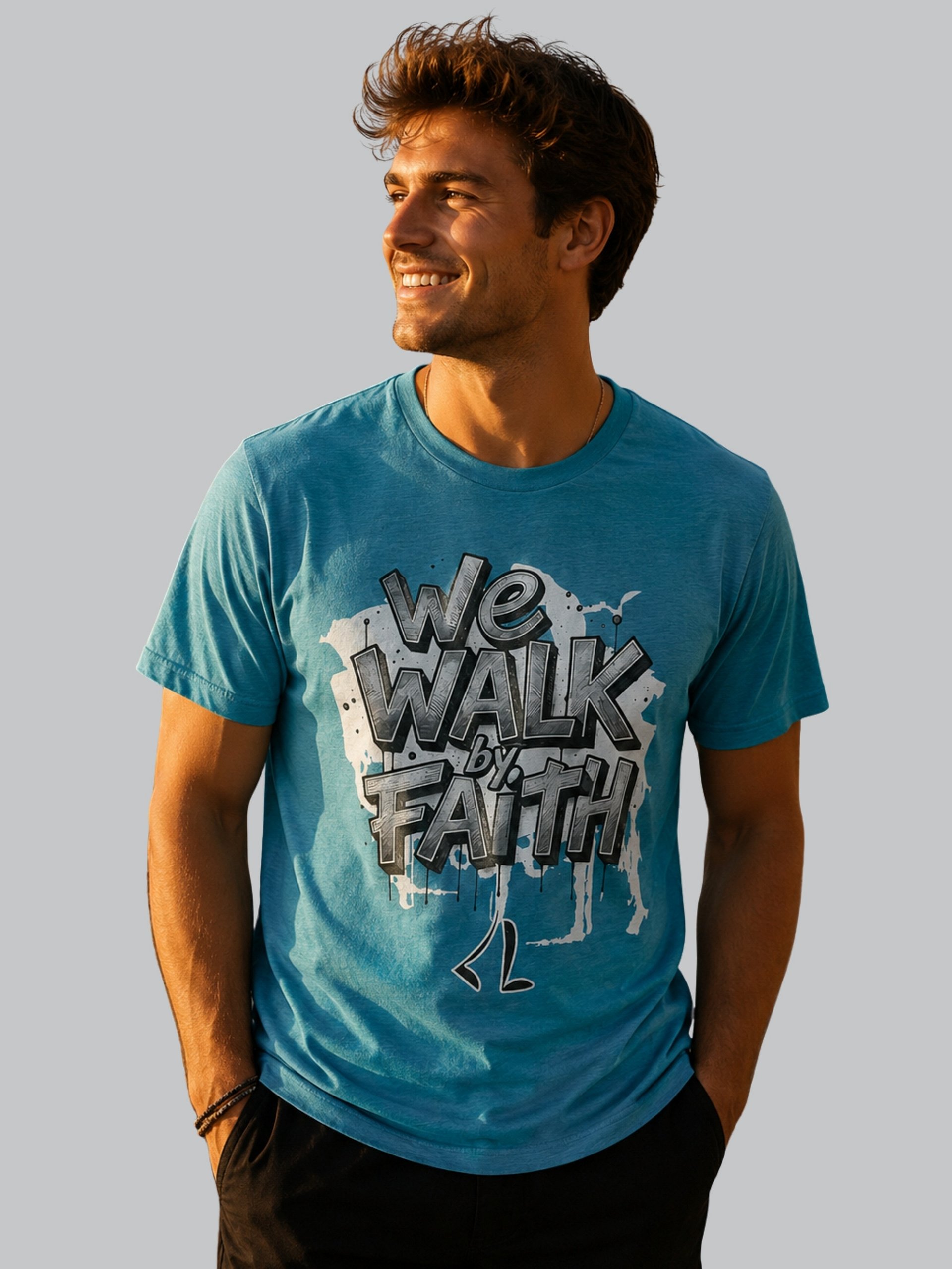 We Walk by Faith T-shirt product image (1)