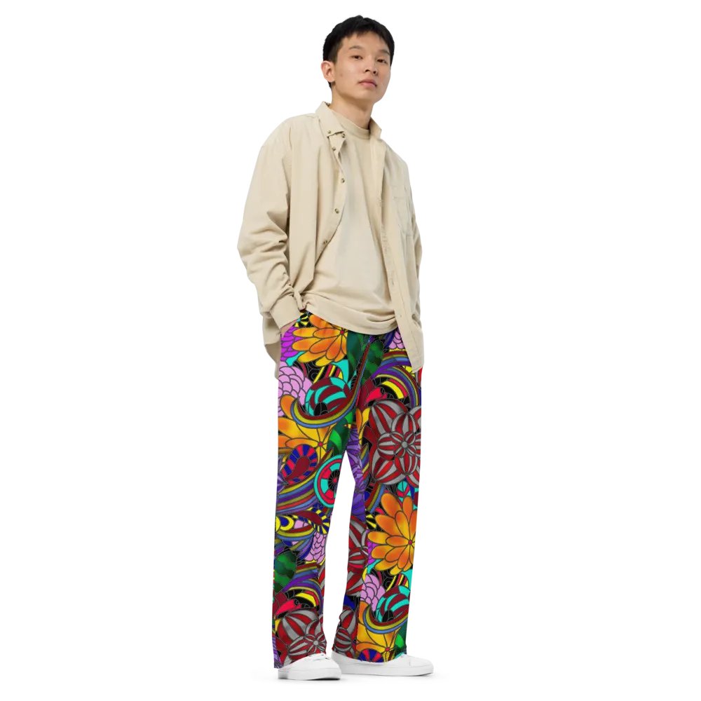 Flowers and Rainbows Wideleg Pants product image (3)