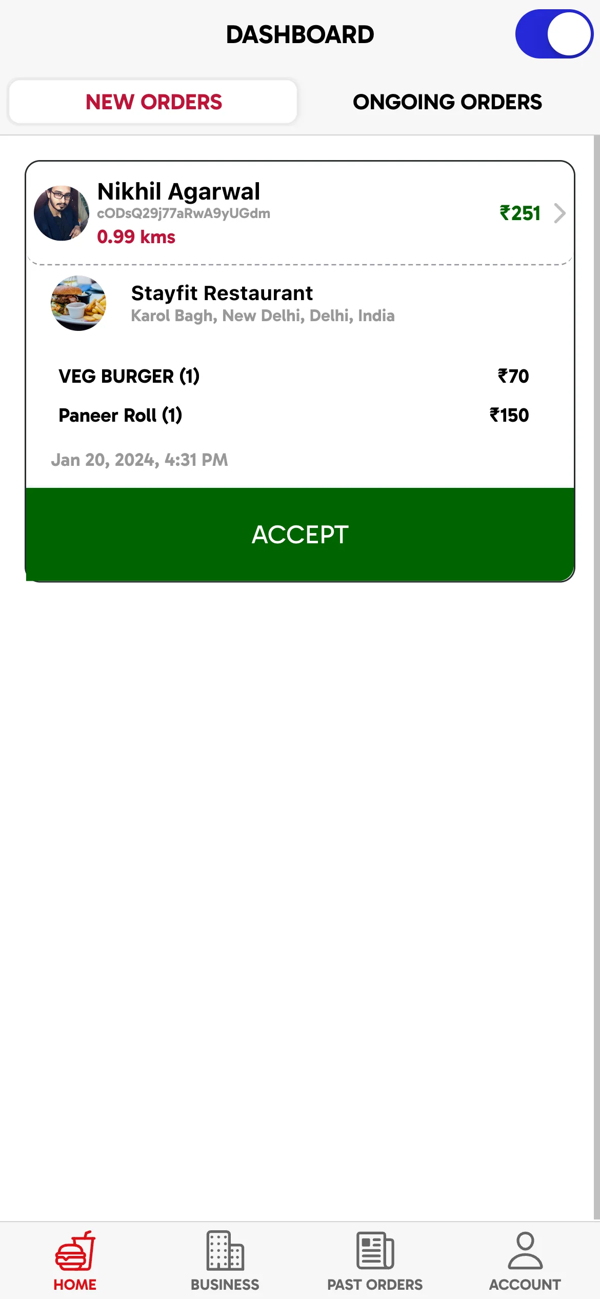 Ionic 8+ Rider Food Delivery App UI Template product image (8)