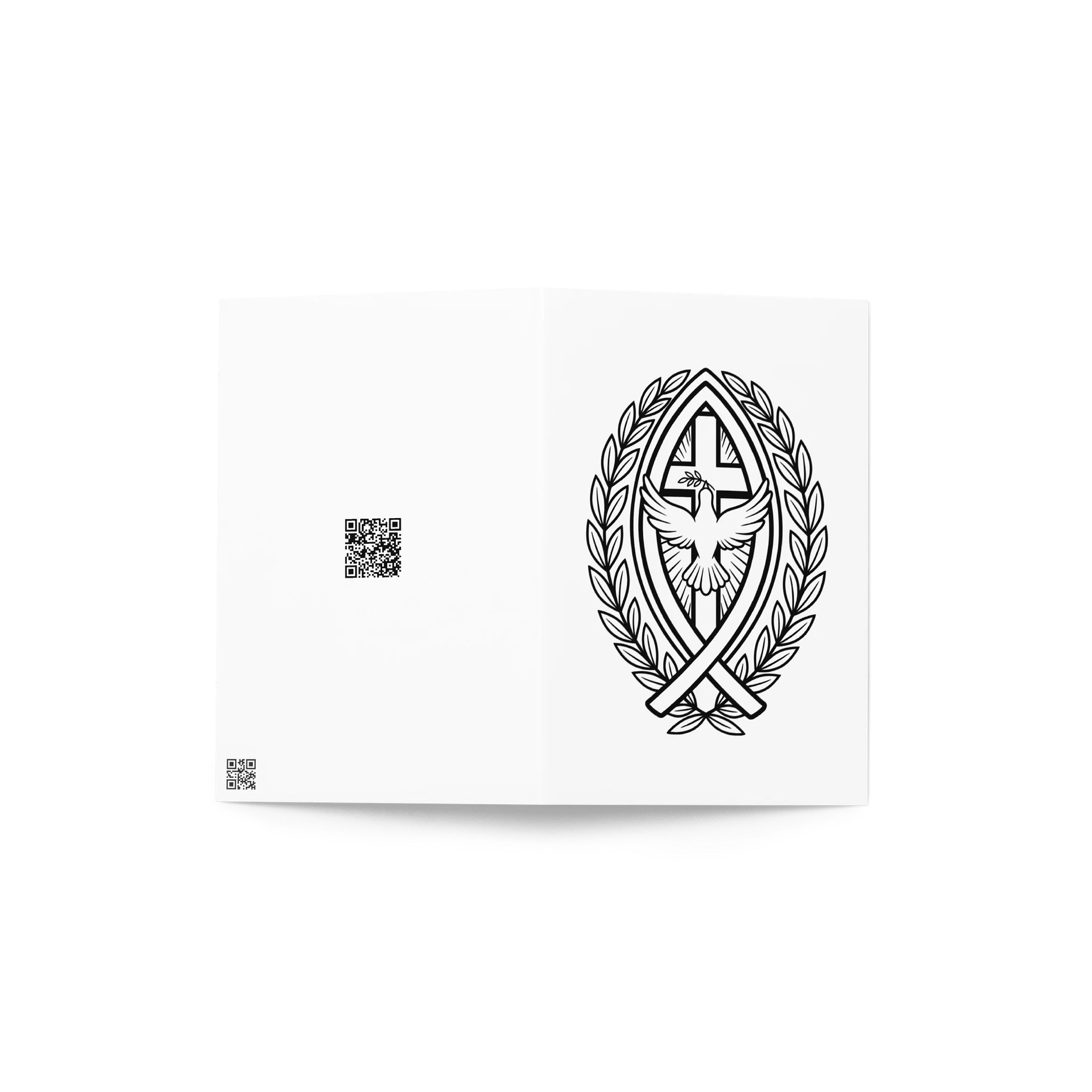 Christian Greeting Card Blank Inside Gift for Religious Celebrations product image (2)
