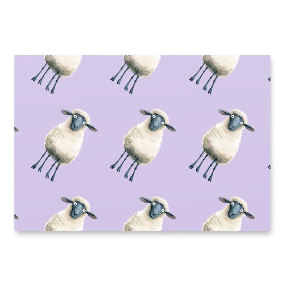 Quirky Sheep Wrapping paper product image (2)