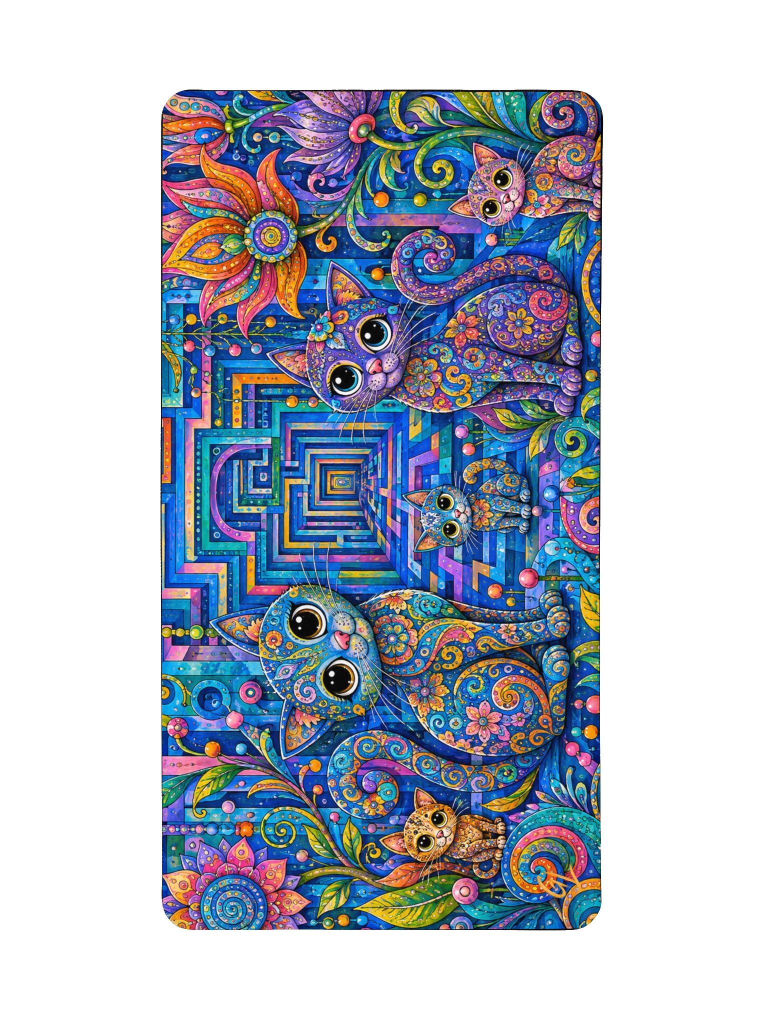 Chats psychédéliques mandala product image (2)