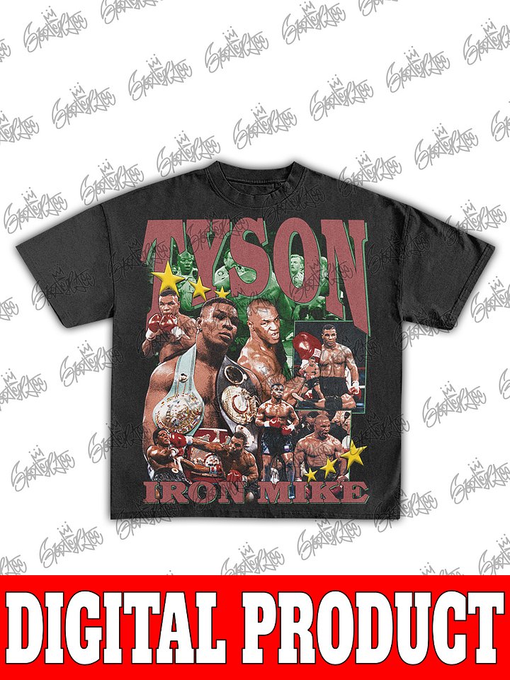 Mike Tyson Iron Mike Boxing Champion Vintage Digital T-Shirt product image (1)