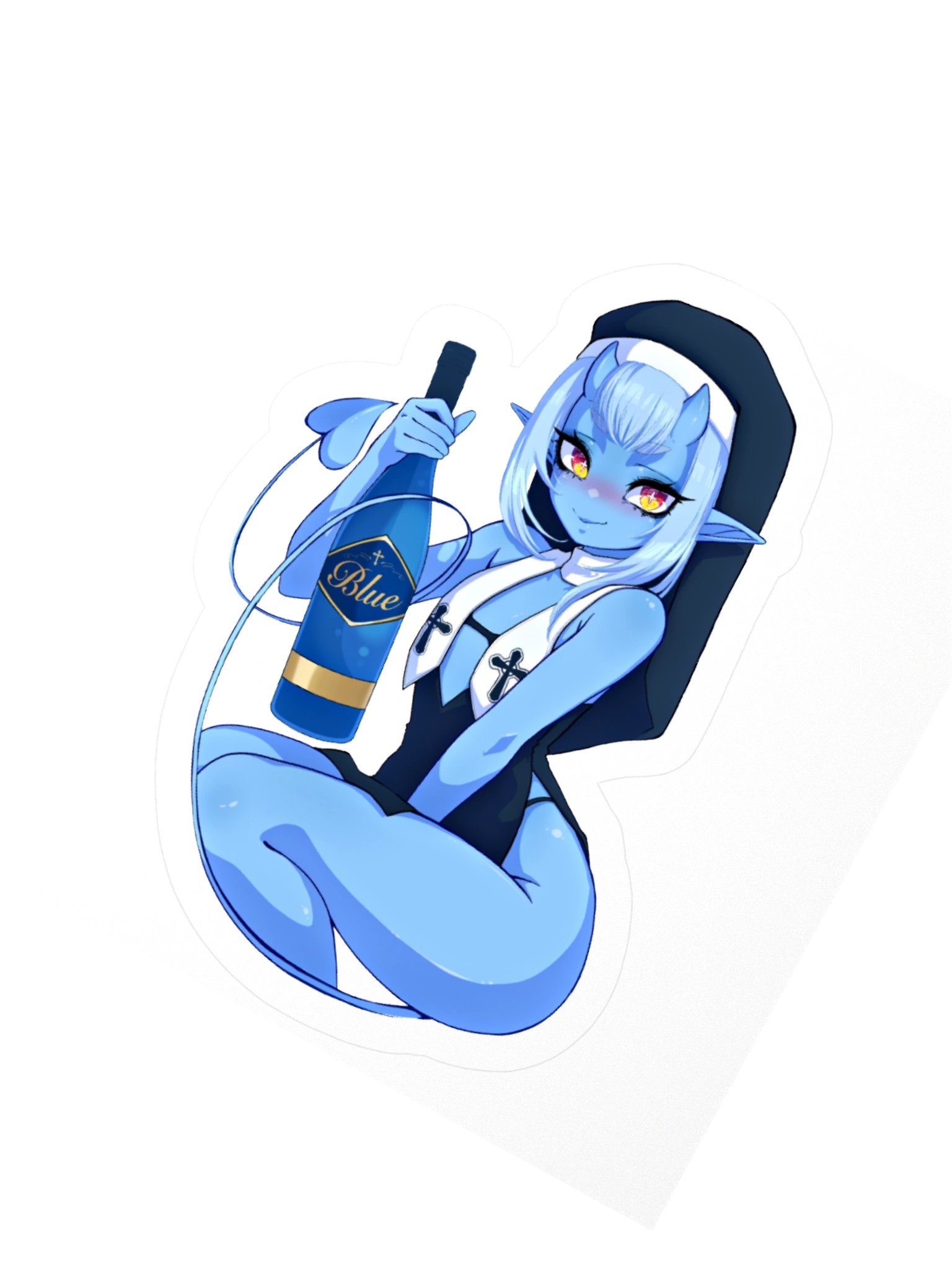 Blue Wine Sticker product image (2)