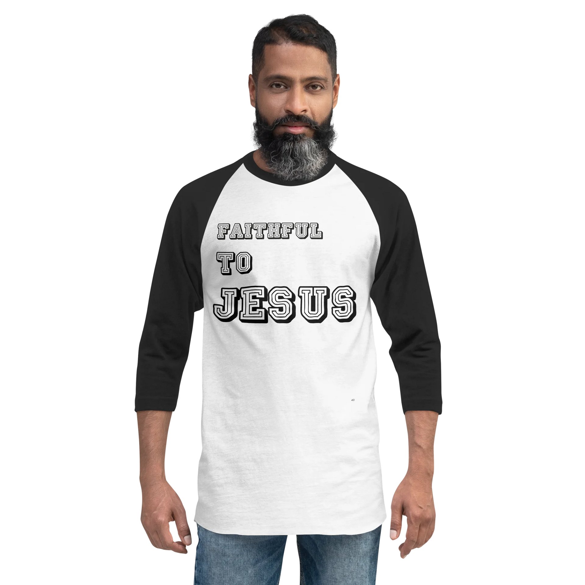 JESUS IS FAITHFUL Tultex Fine Jersey Raglan Tee product image (6)