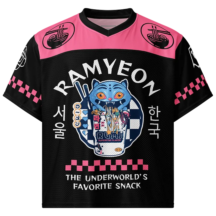 Derpy's Demon Retro Ramyeon Shop Mesh Jersey product image (1)