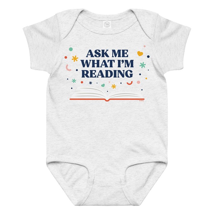 Ask Me What I'm Reading Onesie product image (1)