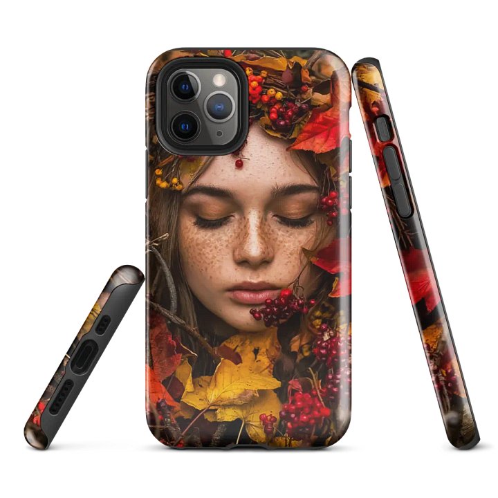 Autumnal Reverie - A Mesmerizing Portrait Of A Woman iPhone Case product image (2)