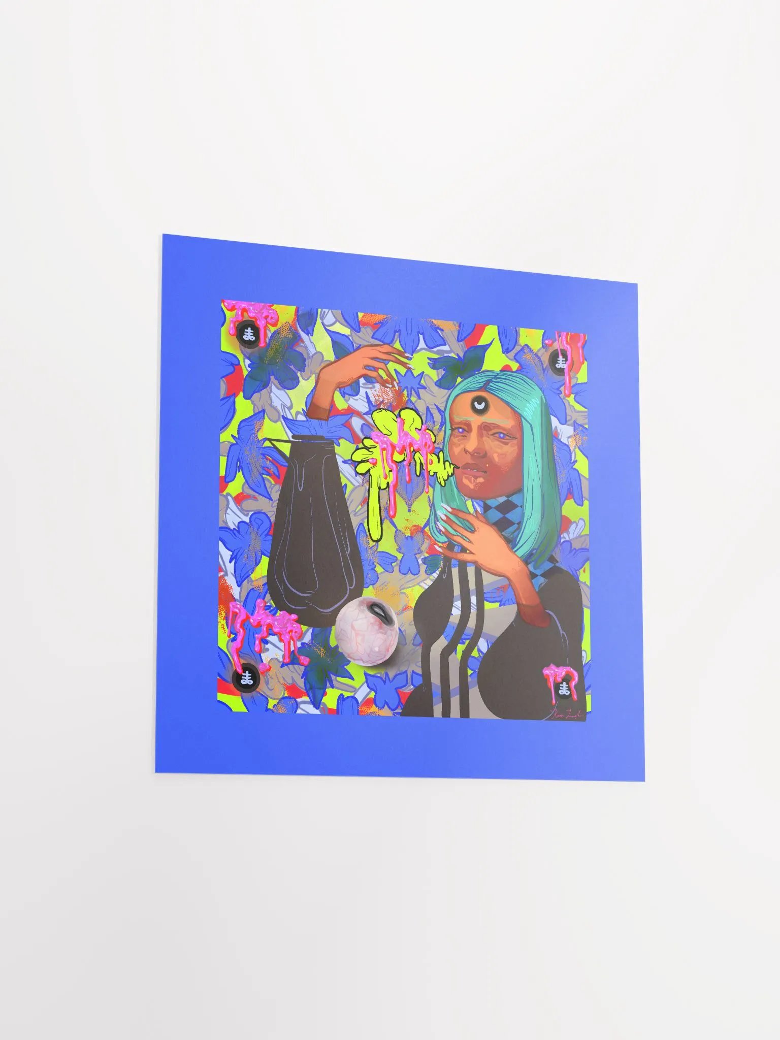 Pumpkin Witch Square Matte Print product image (15)