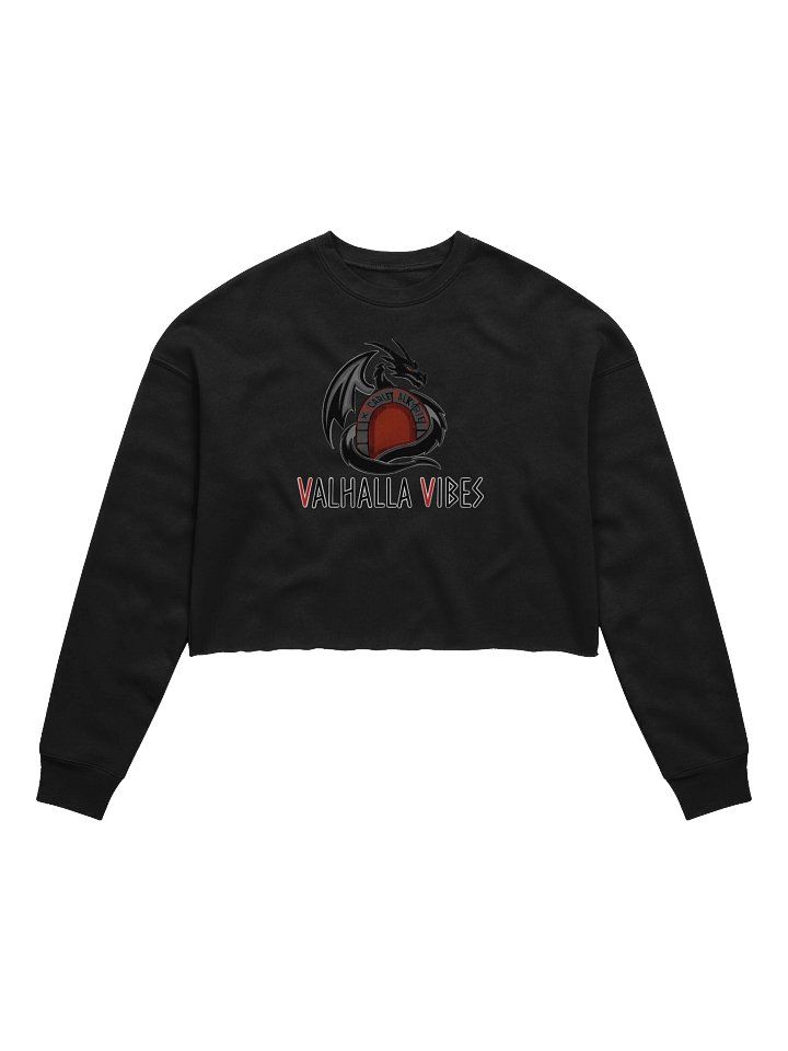 VALHALLA VIBES Women's Fleece Crop Sweatshirt product image (1)