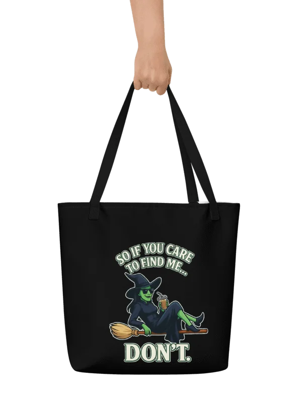 Wicked Witch Tote Bag – All-Over Print with Pocket – Broadway Gift Idea product image (2)