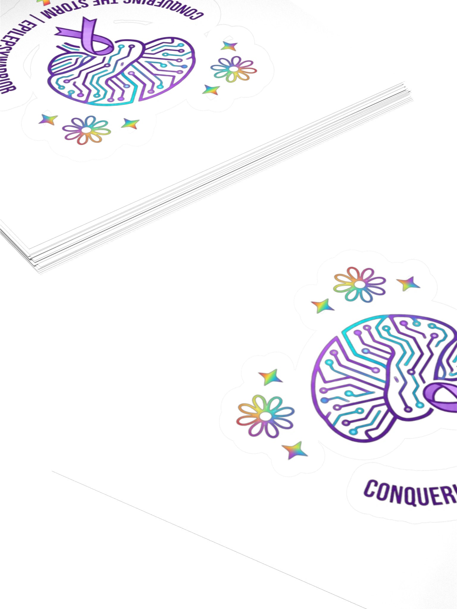 Epilepsy Warrior Kiss-Cut Stickers product image (4)