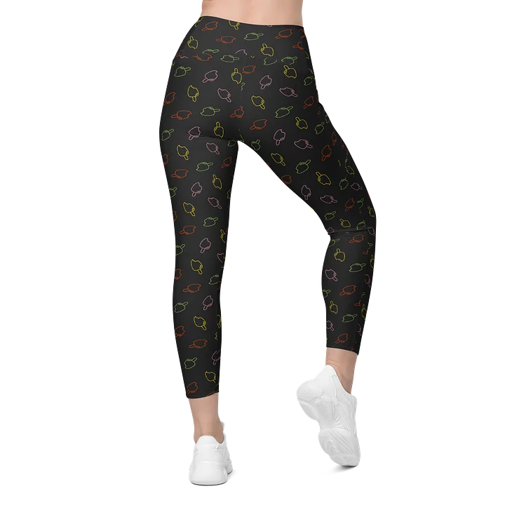 Colorful Bold Ice Cream Print Crossover Leggings product image (2)