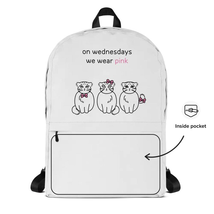 Pink Wednesdays Manul - Backpack product image (2)