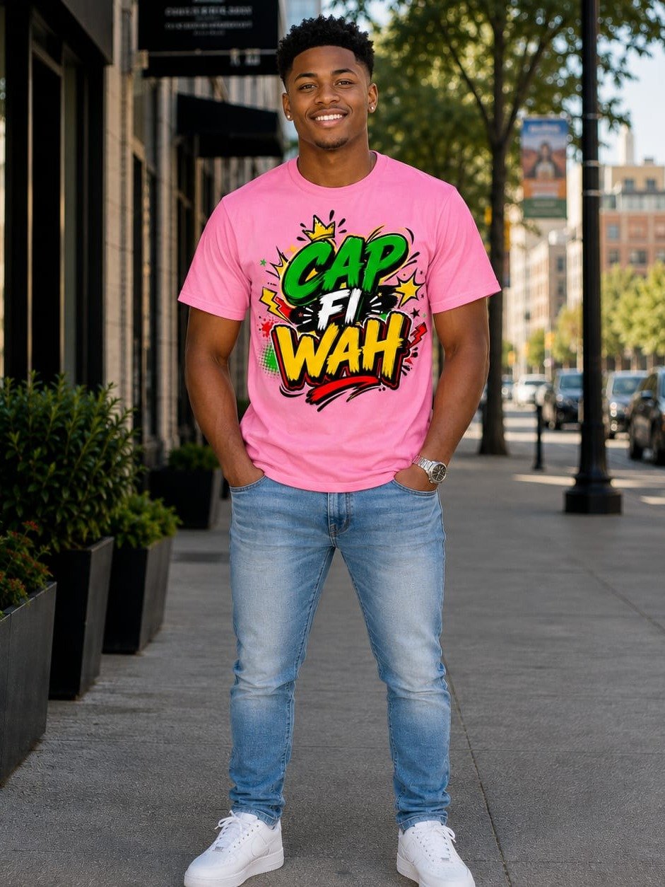 CAP FI WAH Comic Burst Tee product image (78)