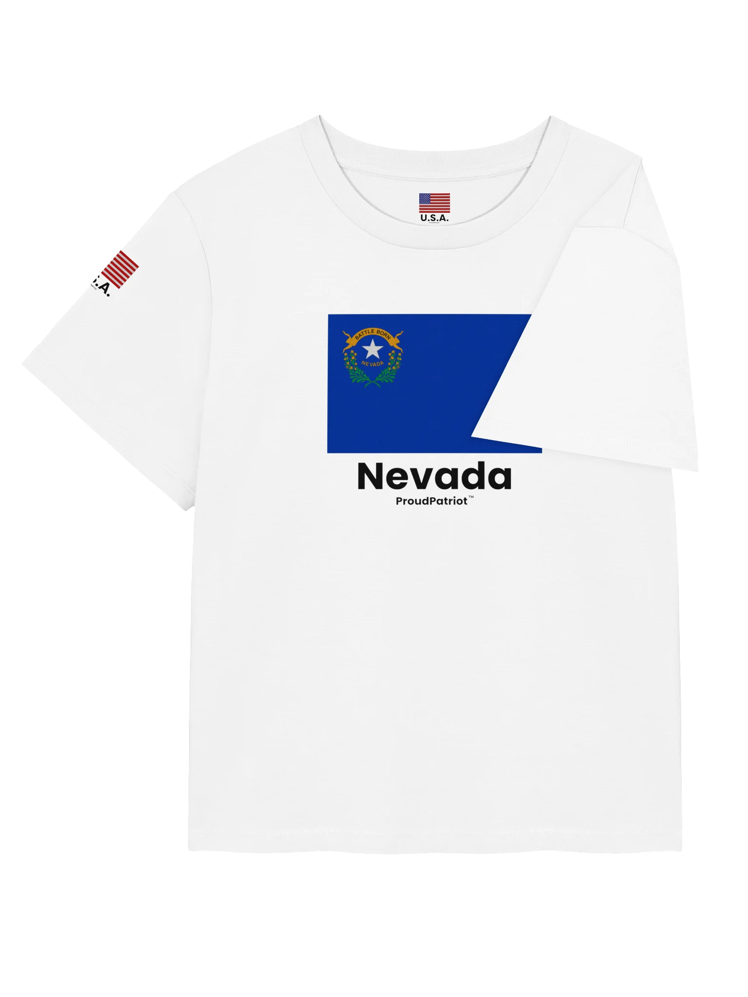 Nevada Women's Ribbed Neck T-Shirt product image (8)