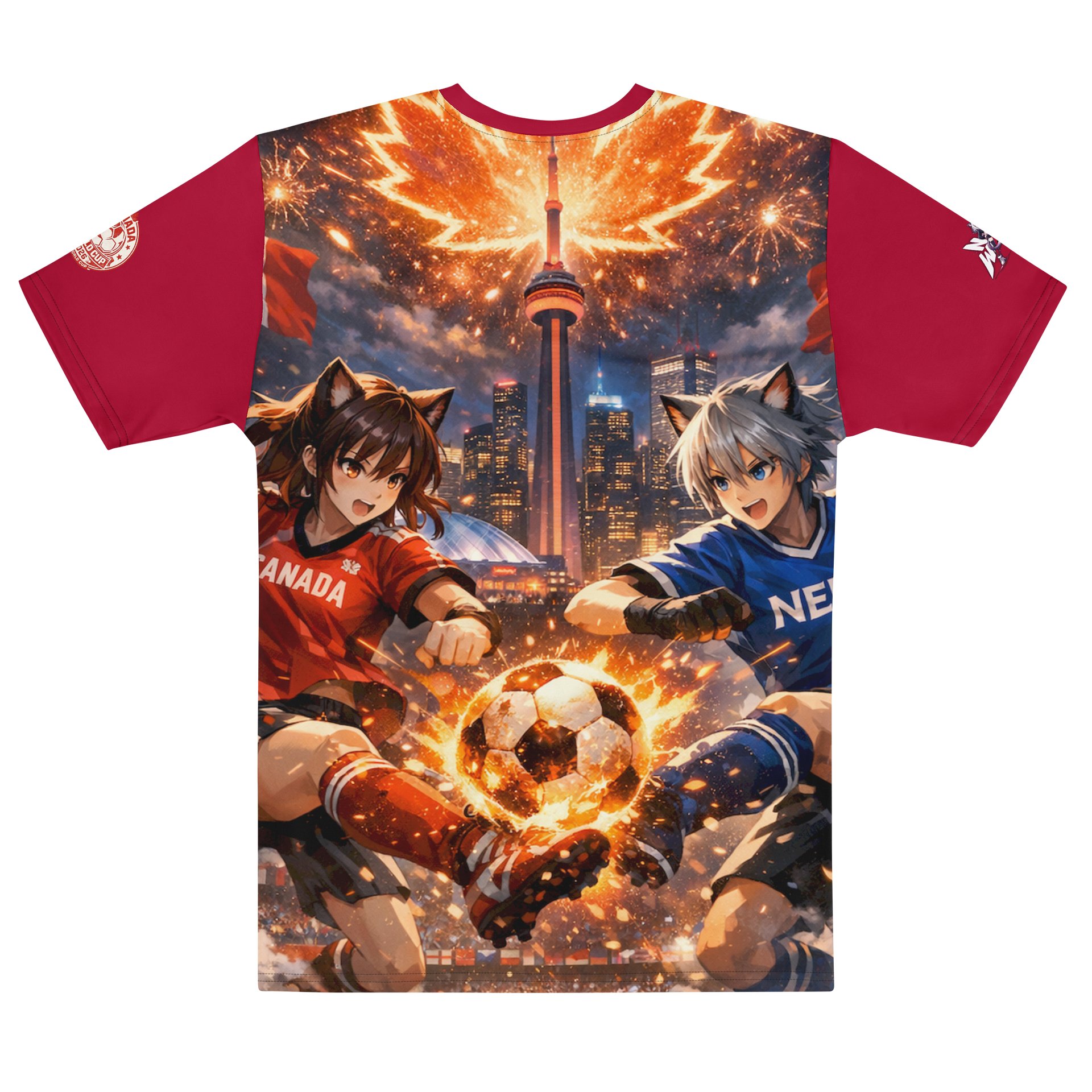 ⚽ Neko Wear World Cup Clash Anime Shirt — Toronto 2026 Limited Drop 🇨🇦 product image (2)
