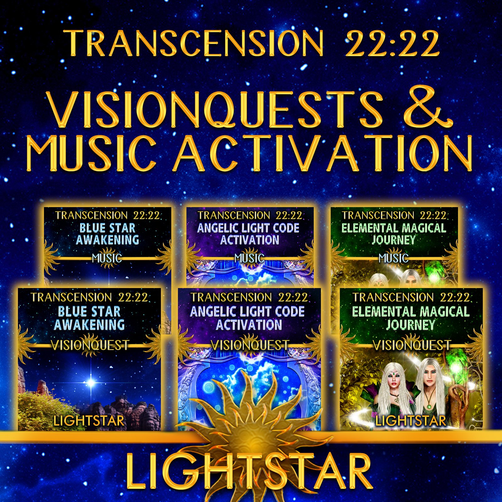 Transcension 22:22 VisionQuests & Music (Bundle #1 All 6 Files) product image (2)