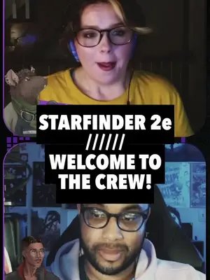 Welcome to the crew! Catch our #starfinder2e series The Vast on your favourite pod app OR when we record live on Twitch. Featuring: @benbyyyy as TJ The Mechanic @camillachangeling as Kivari the Operative Grayson as Rono the Witchwarper Erin as Iapetus the Mystic & Fig as Skrank the Technomancer  #starfinder #ttrpgtok #dndtiktok #dnd5e
