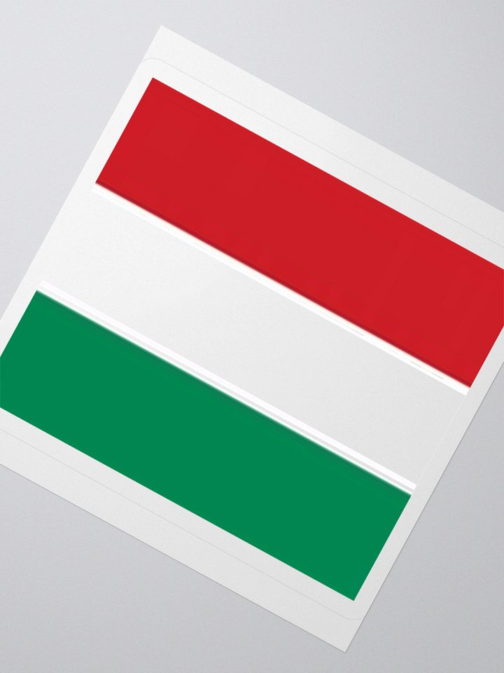 Hungary Flag Sticker | Red White Green Design | Durable Vinyl | 3 Sizes product image (6)