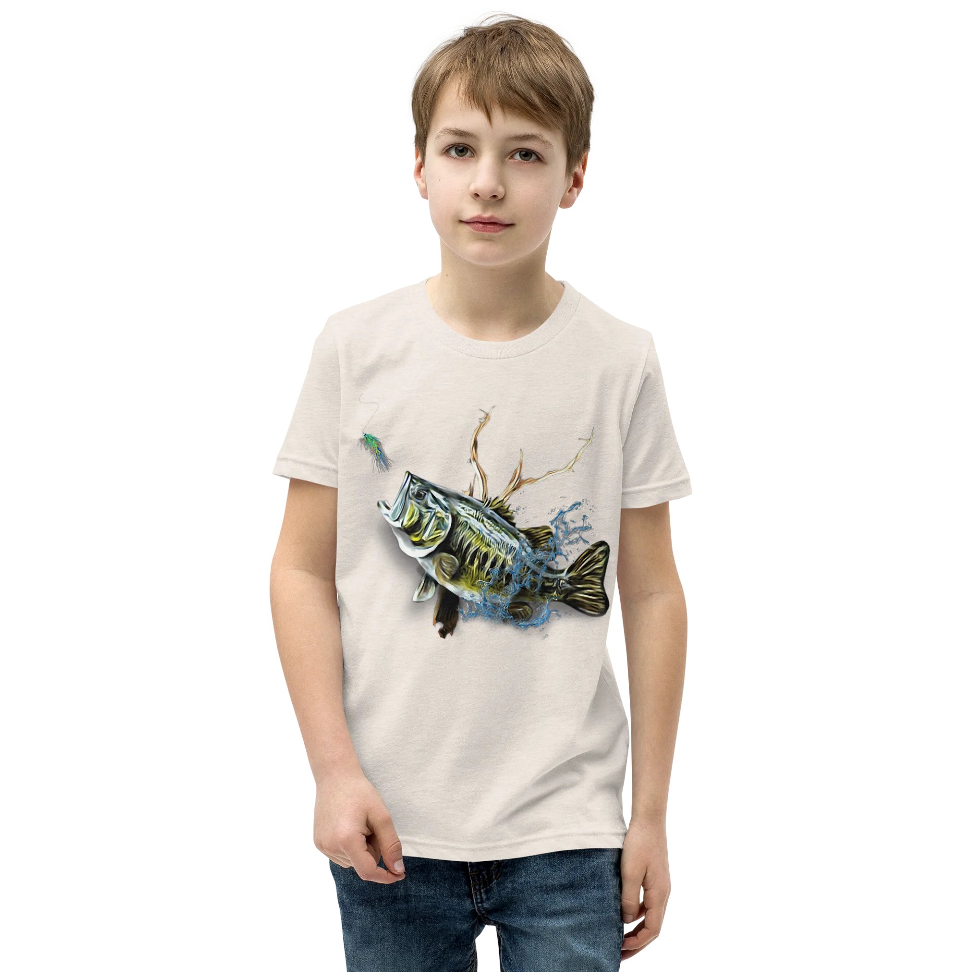 Leaping Bass Youth T-Shirt product image (1)
