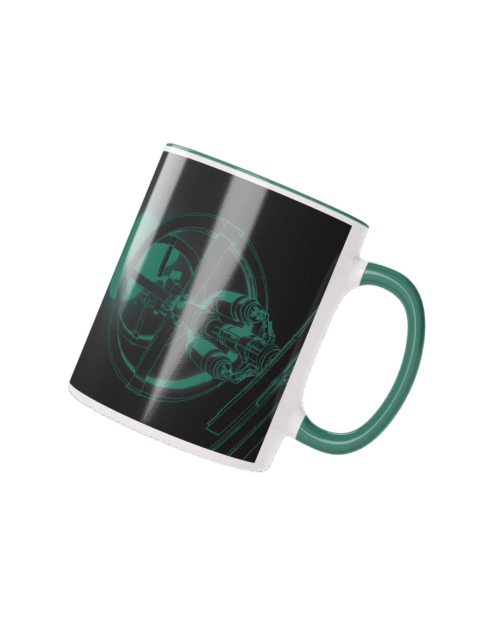 Space Station Mug - Dark Green product image (2)
