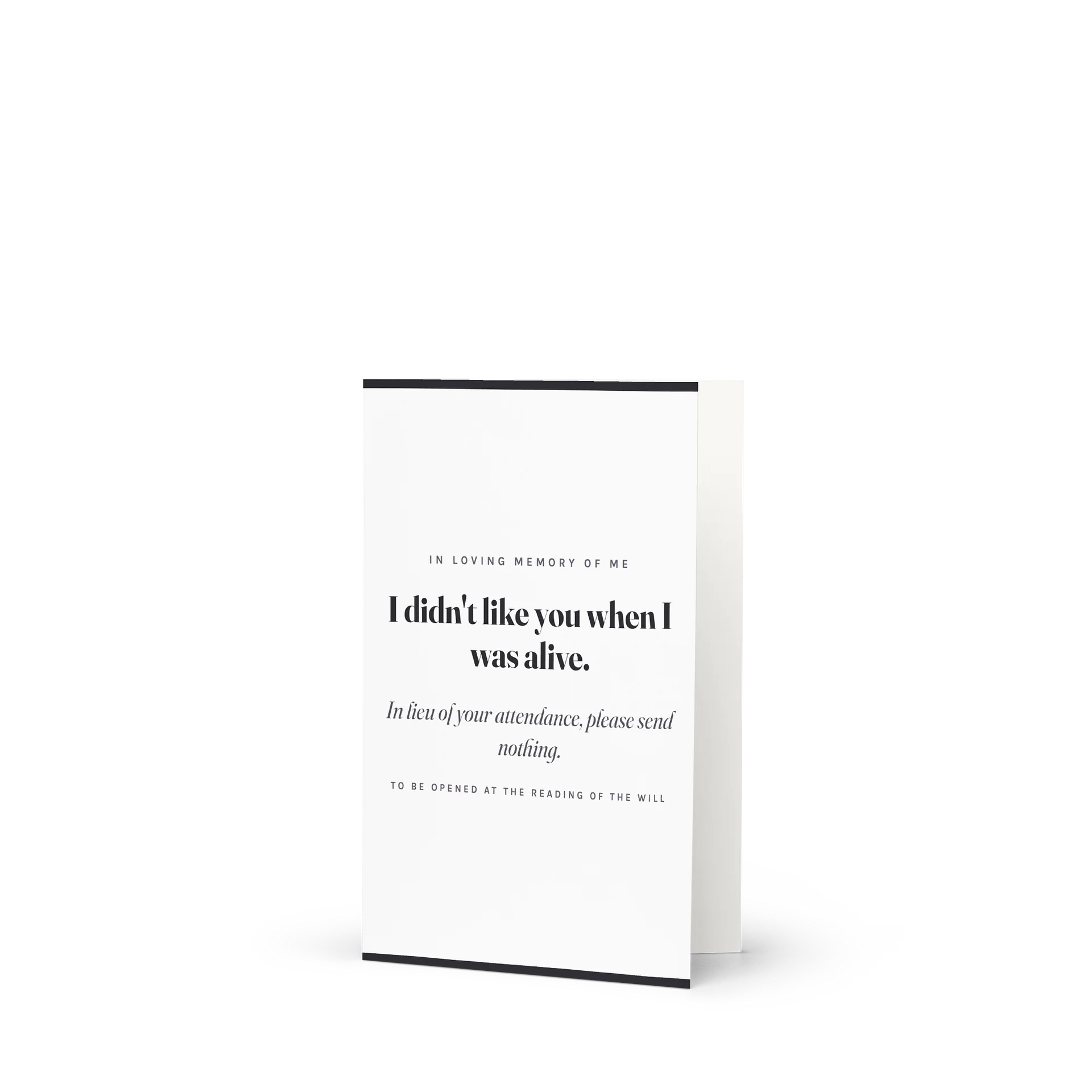 In Loving Memory of Me Card product image (1)