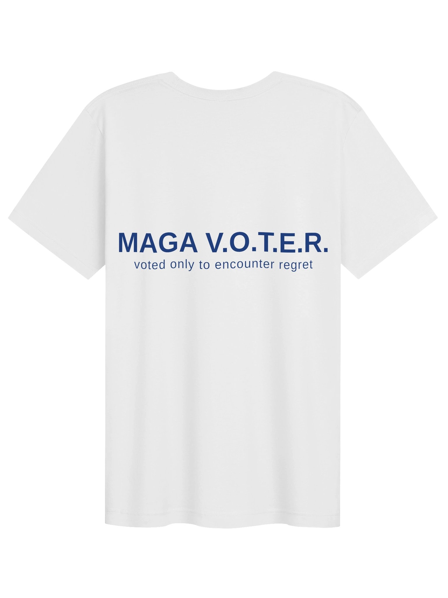 MAGA V.O.T.E.R. — Minimal Tee (Back Print) (Light Colors) product image (2)