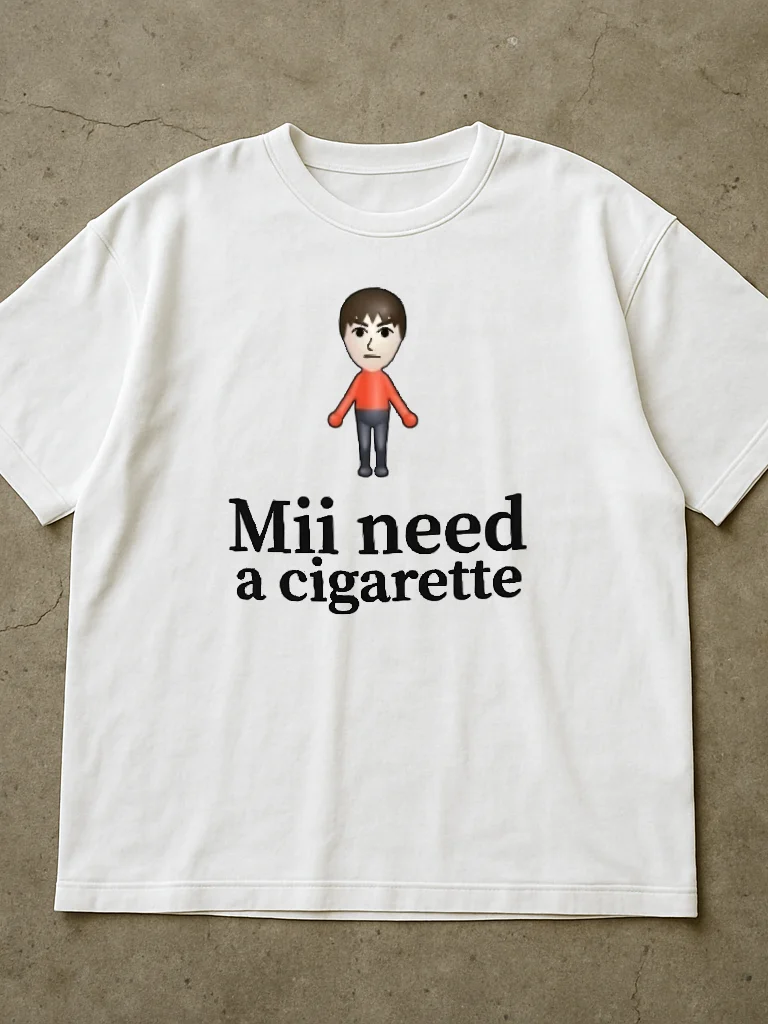 Mii Need A Cigarette Shirt product image (2)