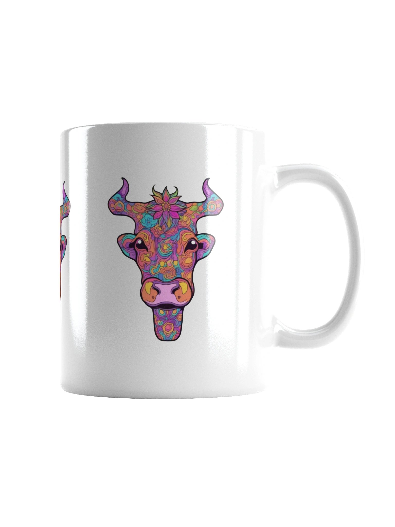 Floral Cow Face - Mug product image (3)