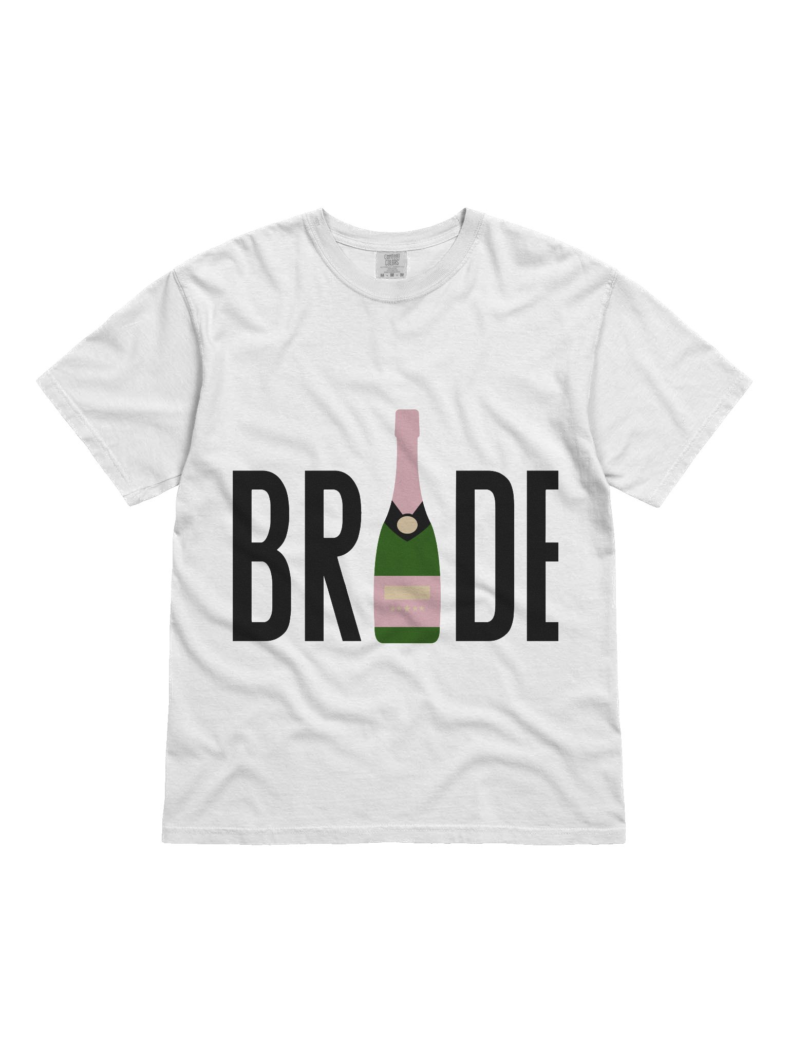 👰🏼‍♀️🍾 BRIDE Champagne Bottle Shirt | Bachelorette Party Tee, Bridal Shower Outfit, Bride To Be Graphic T-Shirt product image (4)