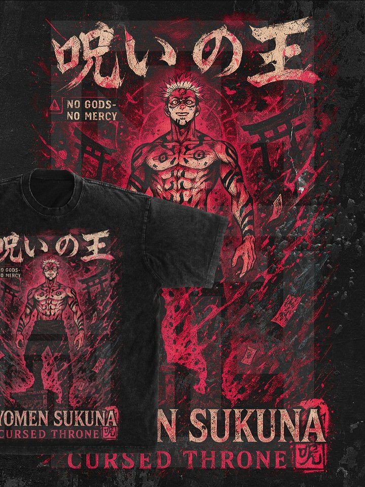 Ryomen Sukuna jujutsu kaisen t-shirt PNG design product image (1)